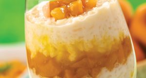 Orez cu lapte si piersica