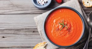 supa crema de ardei gras rosu