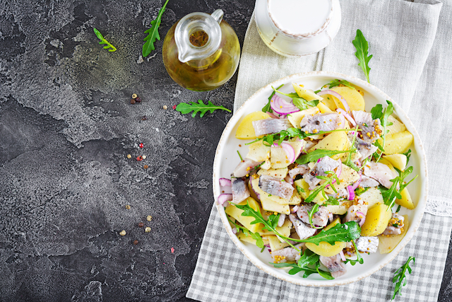 salata de cartofi cu peste