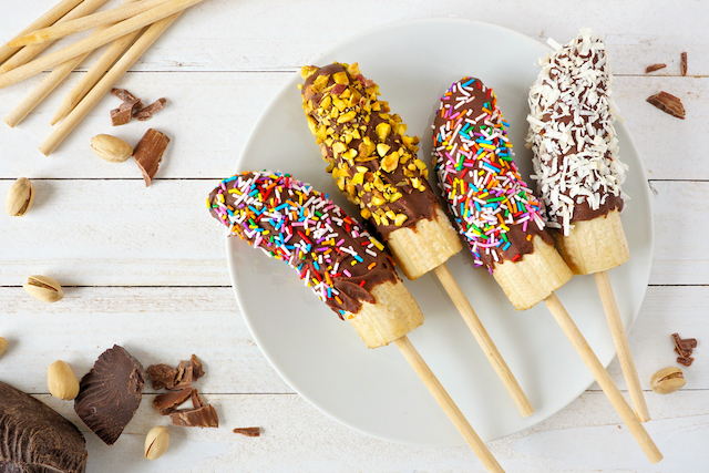 banane inghetate cu ciocolata