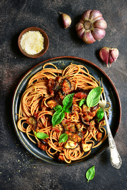 spaghete cu vinete