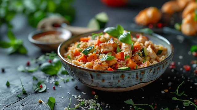 Cuscus cu pui si legume